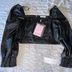 Aves Les Filles Leather Top